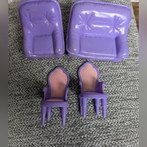 Vtg 70s Kameny Bonny My Sweet Home Doll House Furniture Replacement Couch Chairs